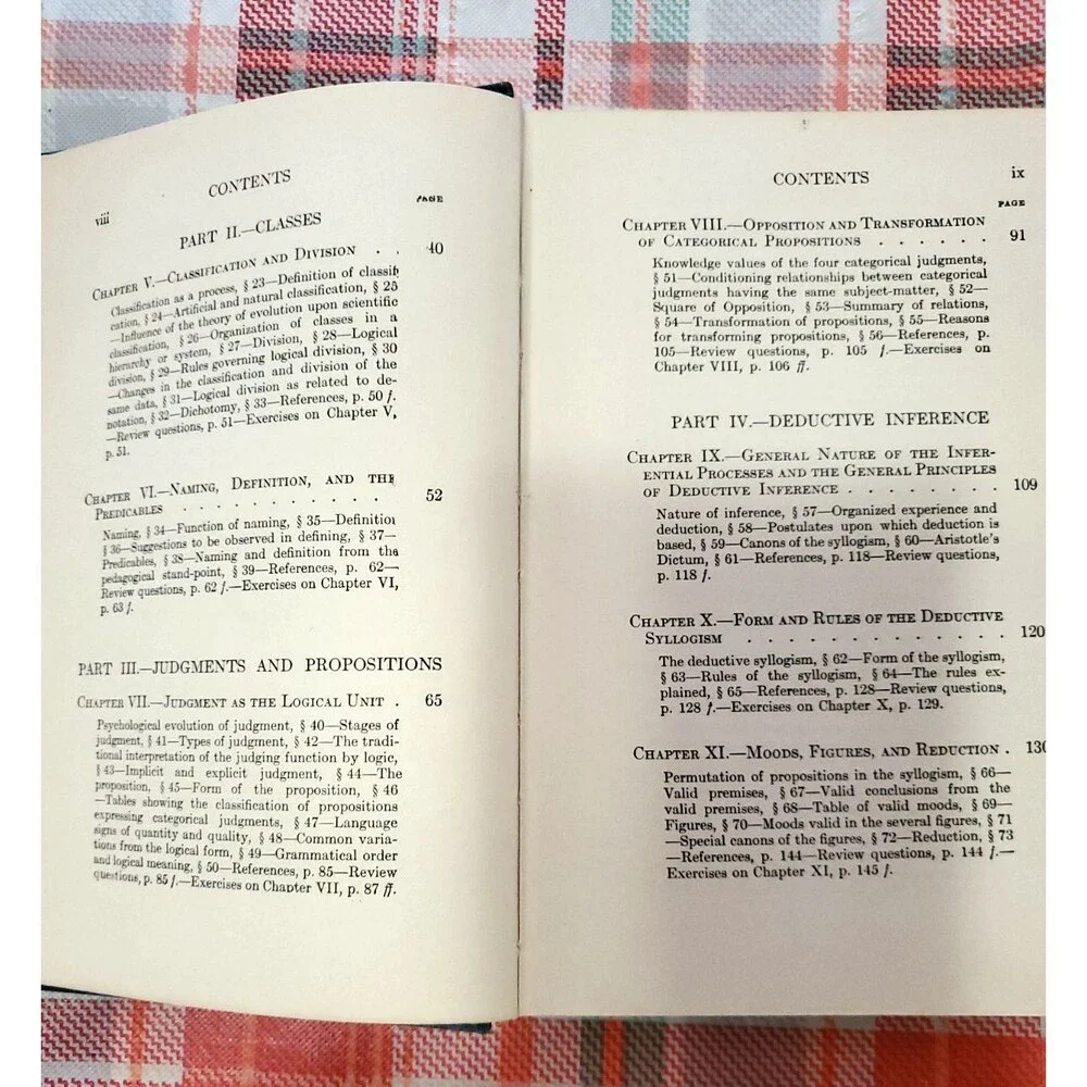 1909 Elementary Logic William J Taylor Charles Scribner's Sons Antique Book Fair